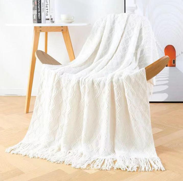 Blanket, White, Acrylic127*152+15CM