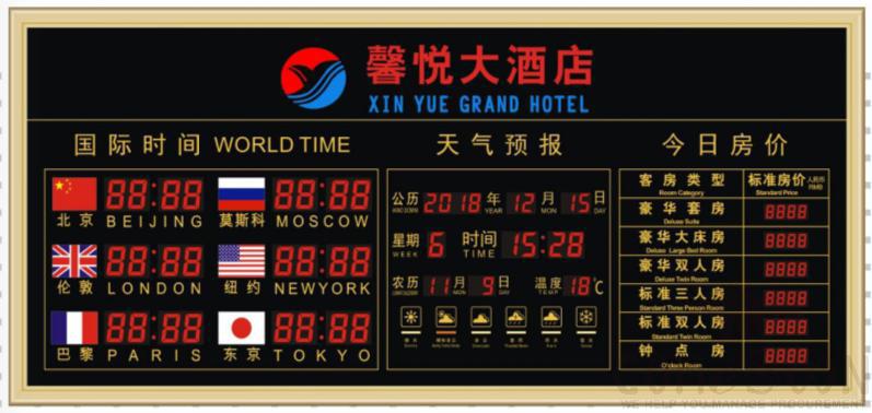 Y-G012 International time electronic board