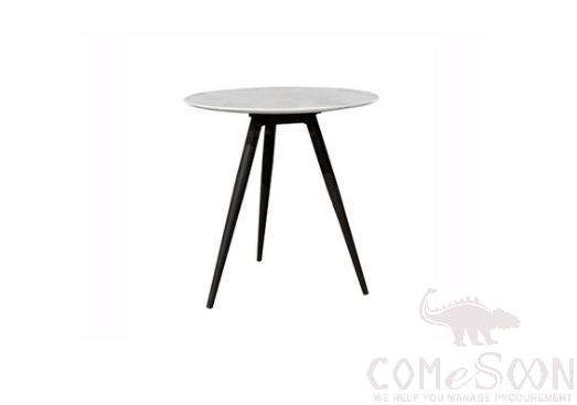 Outdoor table-φ60cm,rock board + metal base,φ60*75cm