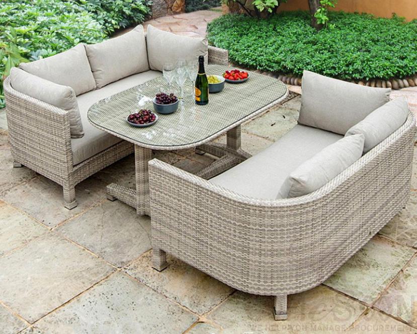 Outdoor rattan sofa and table,140*75*68cm