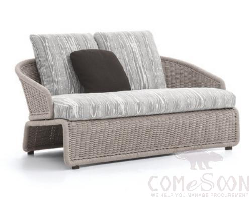 Rattan sofa-140cm,140*68*75cm