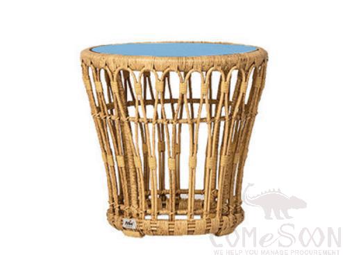 Rattan coffee table-φ50cm,φ50*55cm