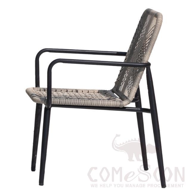 Outdoor rope chair,drawstring + metal frame,41*63*82cm