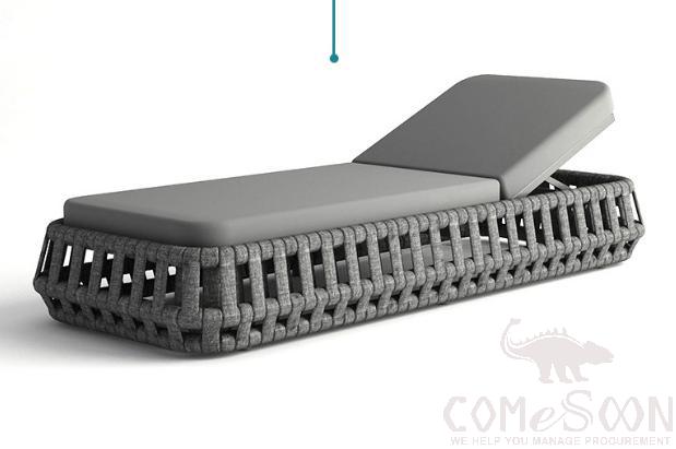 Outdoor braided rope recliner,190*79*35cm