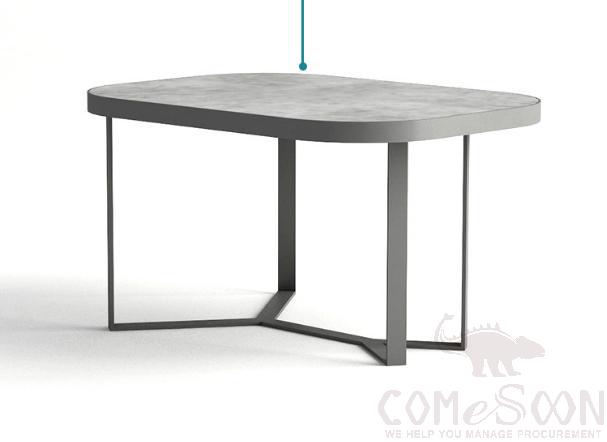 Outdoor marble coffee table-45*45cm,rock board + metal frame,45*45*40cm