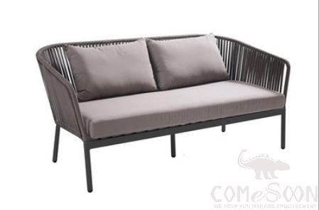 Outdoor rattan sofa-140cm,high-density sponge,140*70*70cm