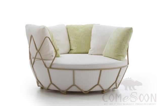 Outdoor sofa swing-φ93cm,high-density sponge,φ93*87cm