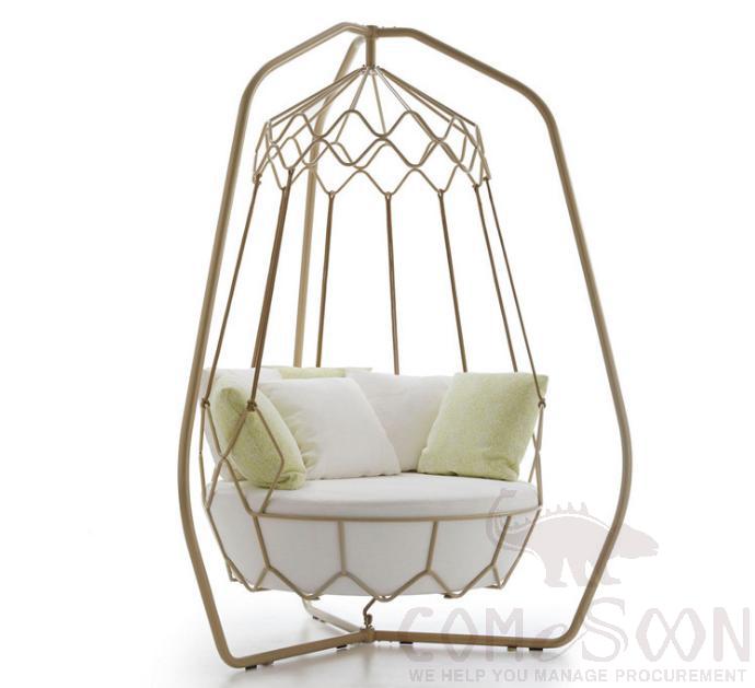 Outdoor sofa swing-φ153cm,high-density sponge,φ153*240cm