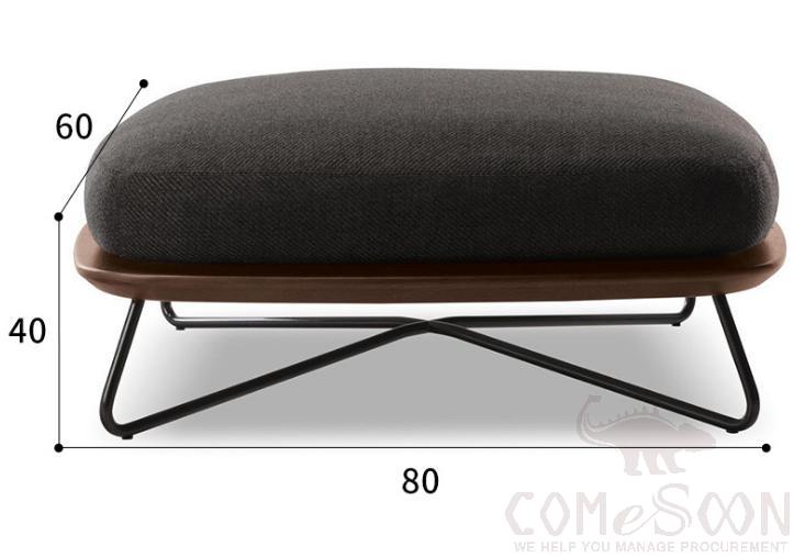 Outdoor footstool,high resilience sponge,65*65*40cm