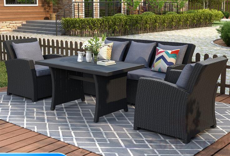Outdoor tables and chairs,high density sponge,200*78*91cm
