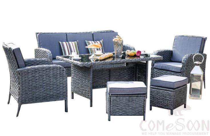 Outdoor tables and chairs,high density sponge,205*78*95cm
