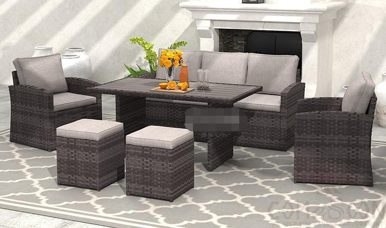 Outdoor tables and chairs,high density sponge,178.5*68*70cm