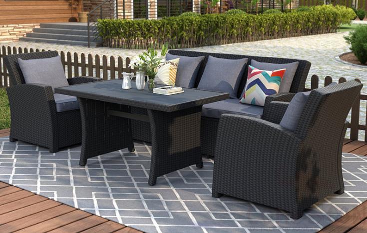 Outdoor tables and chairs,high density sponge,200*78*91cm