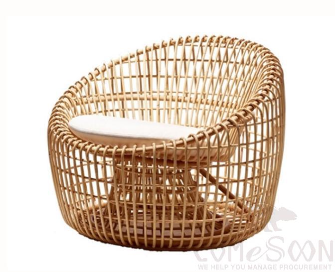 Outdoor rattan sofa,high density sponge,80*80*80cm
