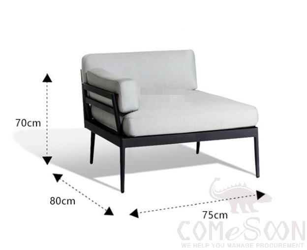 Outdoor Sofa,high-density sponge,80*75*70cm