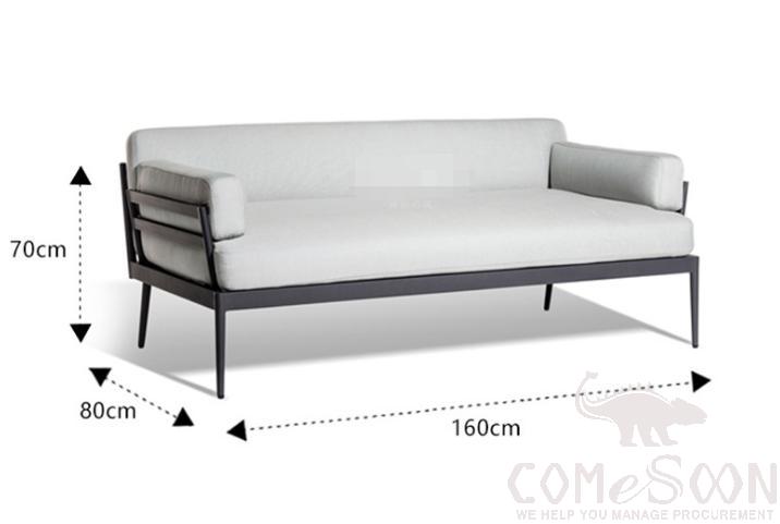 Outdoor Sofa-160cm,high-density sponge,160*80*70cm