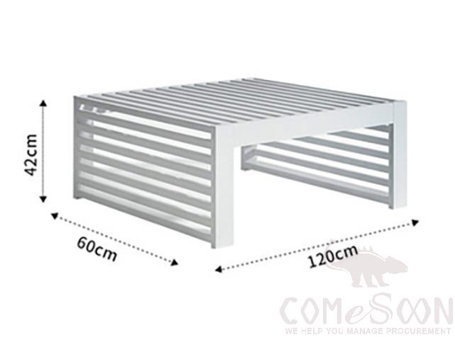 Outdoor coffee table-120*60cm,metal frame,120*60*42cm