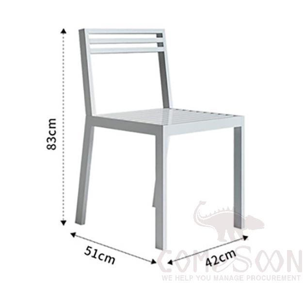 Outdoor chair,metal frame,51*42*83cm