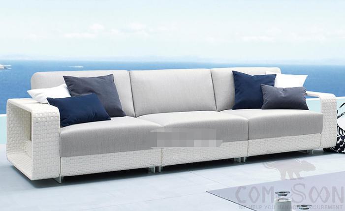 Outdoor rattan sofa-180cm,high density sponge,180*102*78cm