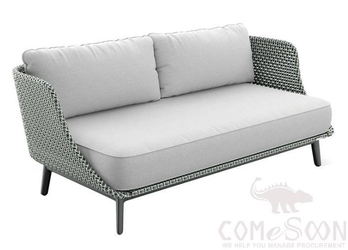 Outdoor rattan sofa-195cm,high density sponge,195*90*75cm