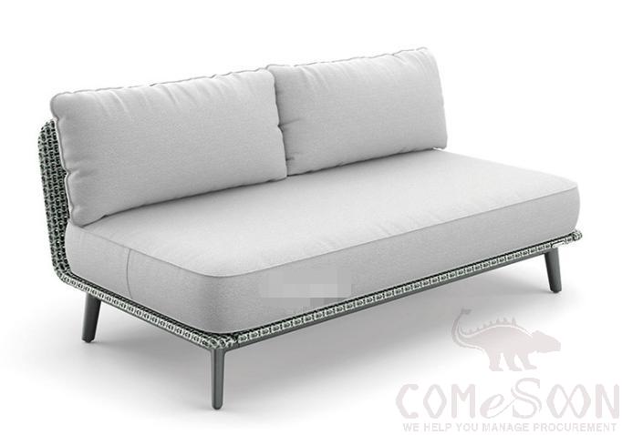 Outdoor rattan sofa-175cm,high density sponge,175*90*75cm