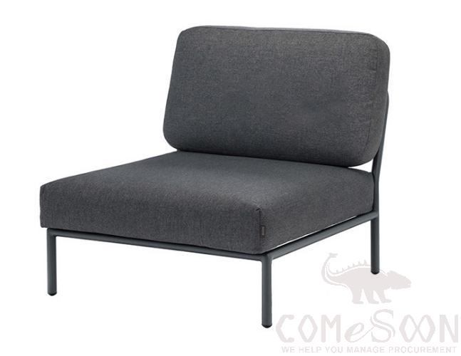 Outdoor metal sofa,high density sponge,70*80*75cm