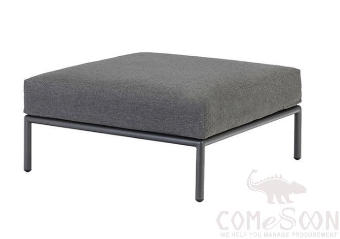 Outdoor metal footstool,high density sponge,70*70*40cm