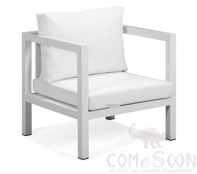 Outdoor metal sofa,high density sponge,80*75*73cm