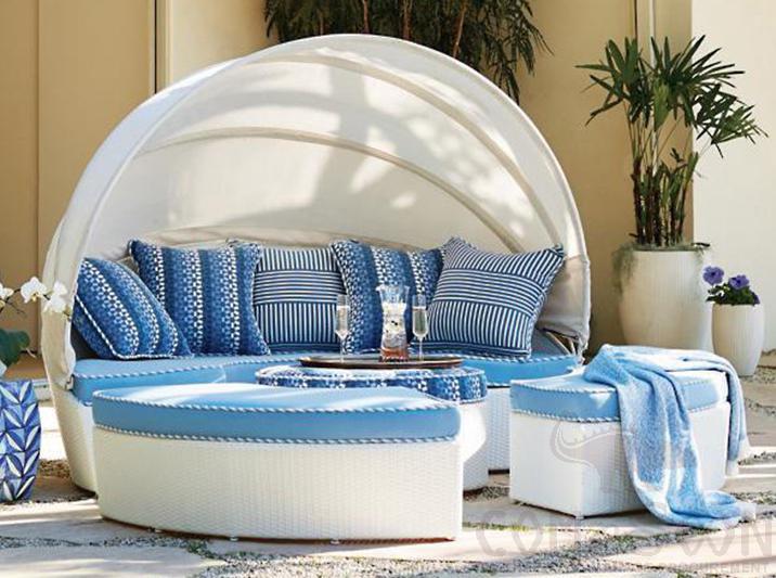 Outdoor combination bed-φ200cm,high-density sponge,φ200cm