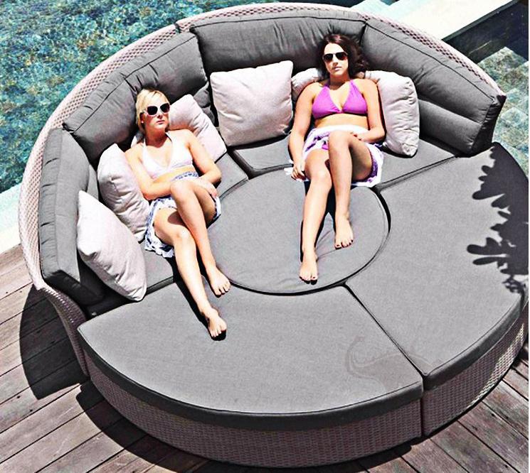 Outdoor combination bed-φ240cm,high-density sponge,φ240cm