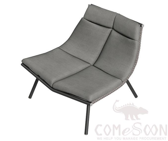 Outdoor rattan sofa chair,high density sponge,80*85*80cm