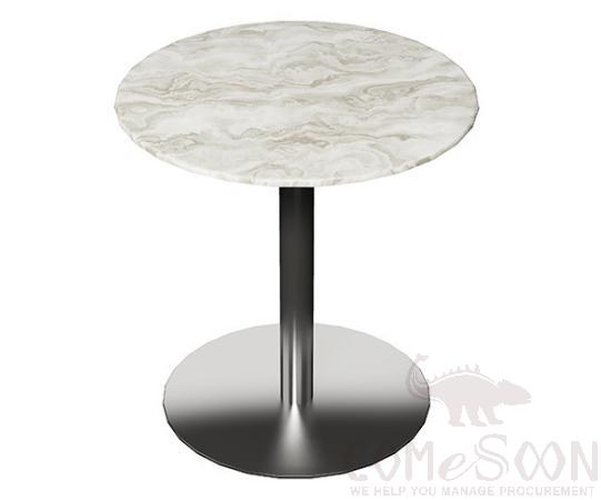 Marble coffee table-φ60cm,Marble table top + metal bottom frame,φ60*60cm