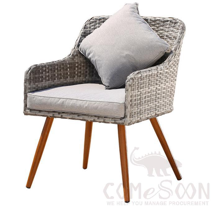Outdoor rattan chair,high density sponge + waterproof fabric + doll cotton,58*56*80cm
