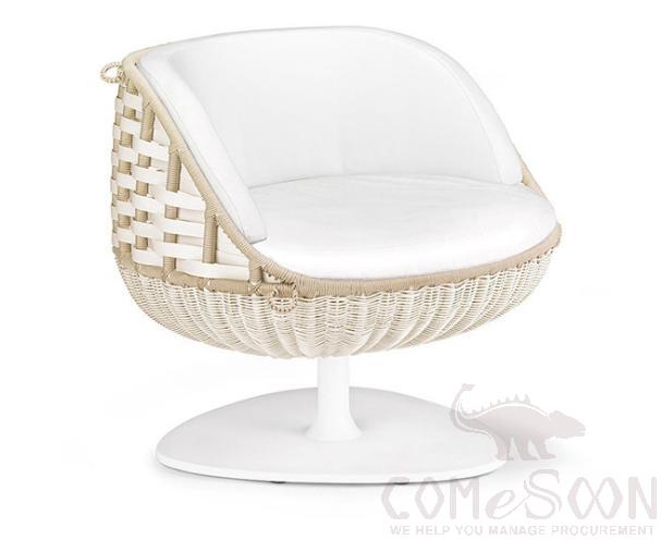 Outdoor rattan sofa,PE rattan + metal frame + waterproof cloth + high density spongee