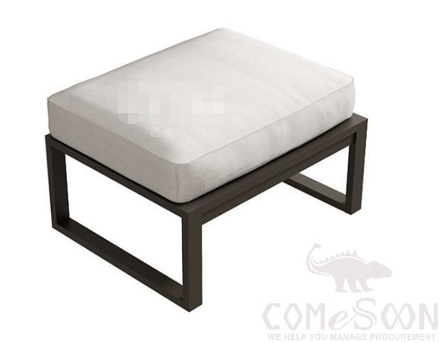 Outdoor aluminum alloy sofa,thick aluminum alloy + waterproof cloth + high density sponge + doll cotton,60*60*40cm