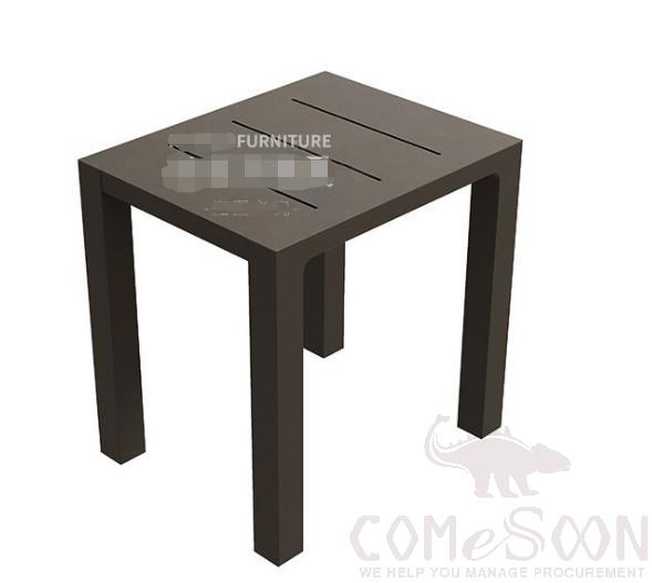 Outdoor aluminum tea table,thick aluminum alloy,50*50*50cm , Coffee Table
