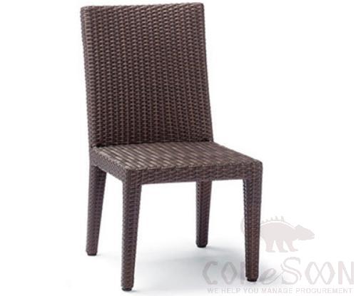 Outdoor rattan chair,metal bracket + PE rattan,45*45*88cm