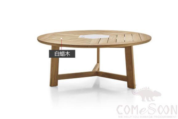 Ash wood table-180cm,Ash wood,φ180*73.5cm