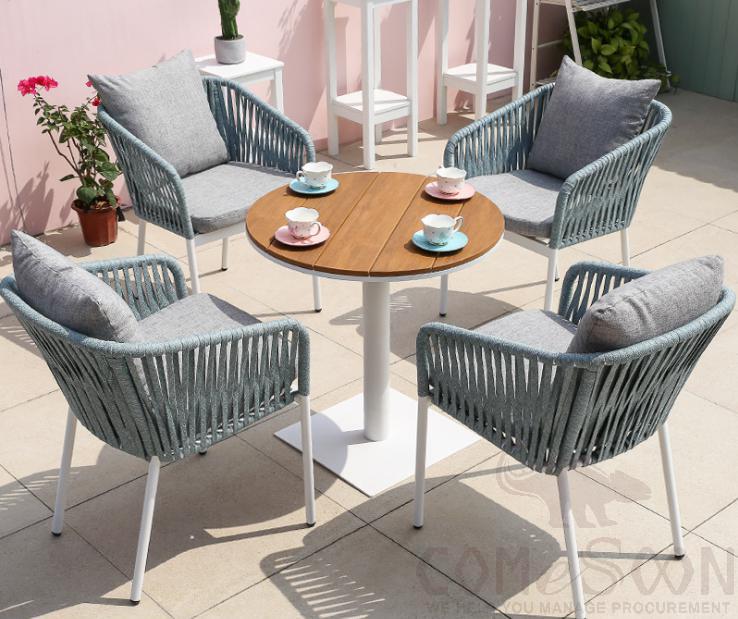 Outdoor tables and chairs