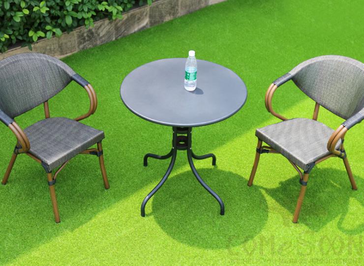 Outdoor tables and chairs