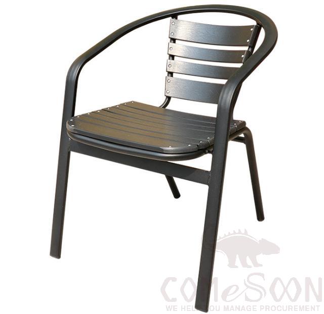 Plastic wood chair