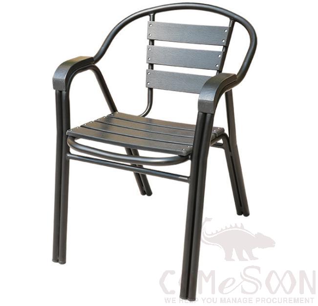 Plastic wood chair