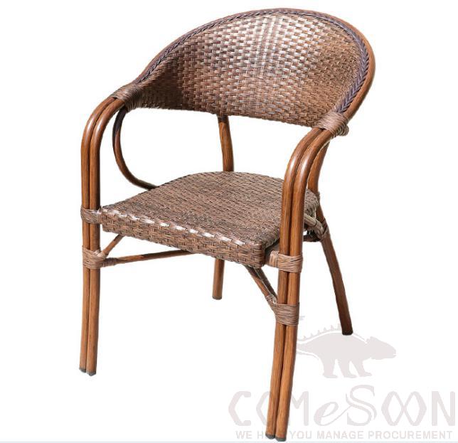 Outdoor wicker chair