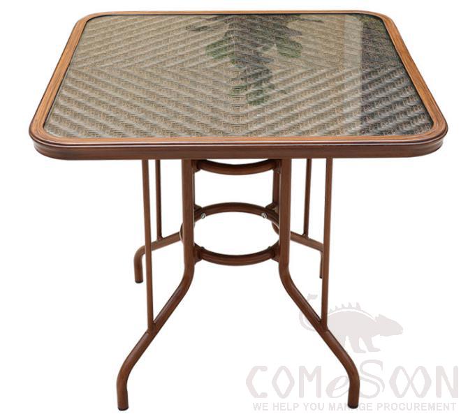 Outdoor rattan table-80*80cm