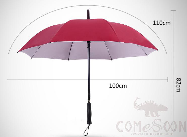 Umbrella,D100cm*8K,Wine Red Vinyl Backing