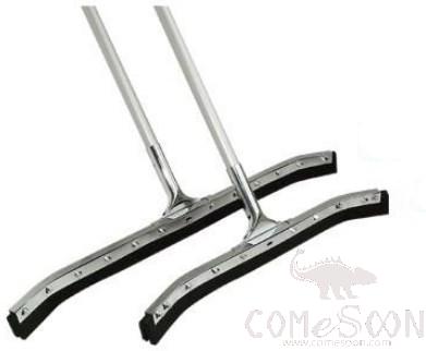 Squeegee - 22&quot; Steel Curved Sponge Scrape(With 1.5m Stick)