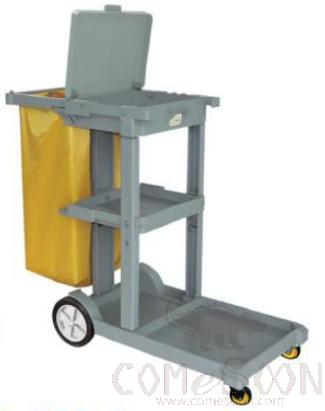 Cleaning Cart（With Cover） , Public Housekeeping Trolley