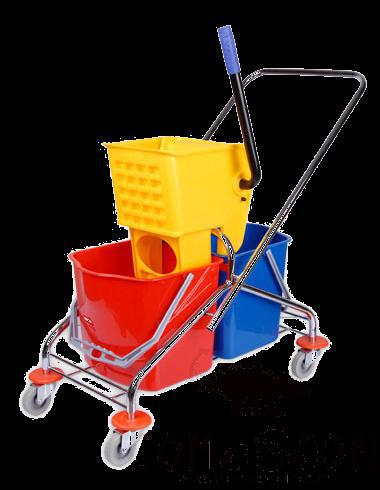 46L Side Pressure Double Barrel Water Press Truck (Electroplating)
63*27*76Cm
Yellow, Blue
