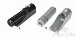 Plastic small emergency flashlight - Flashlight size: 12 × 3.3 (diameter) cm