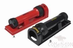 Plastic case flashlight - Flashlight size: 19 × ∅6 cm